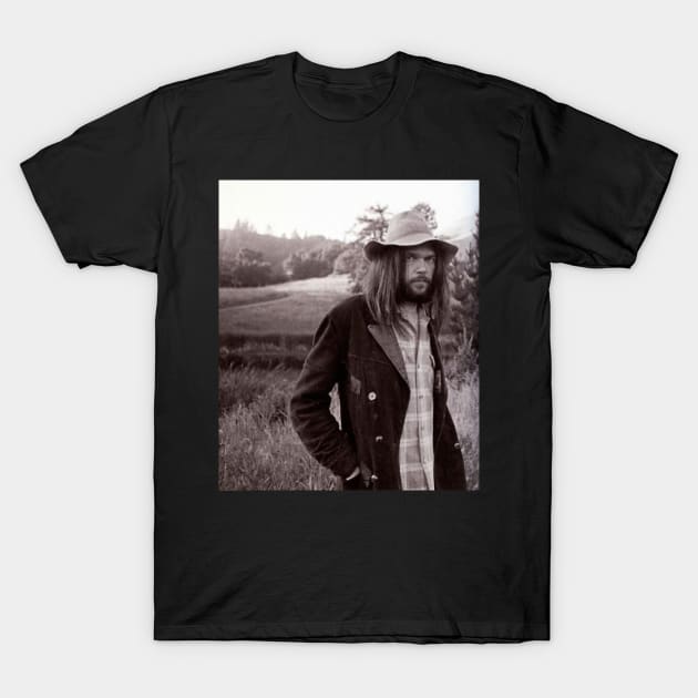 Neil Young / 1945 T-Shirt by Nakscil